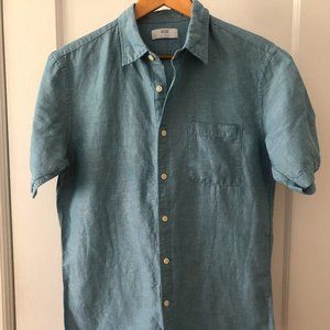 Uniqlo Men's Linen Short-Sleeved Button Down